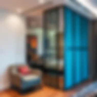 Stylish room divider for residential space enhancement