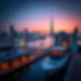 Panoramic View of Dubai Creek Harbor A stunning panoramic view of Dubai Creek Harbor showcasing its modern skyline and waterfront.