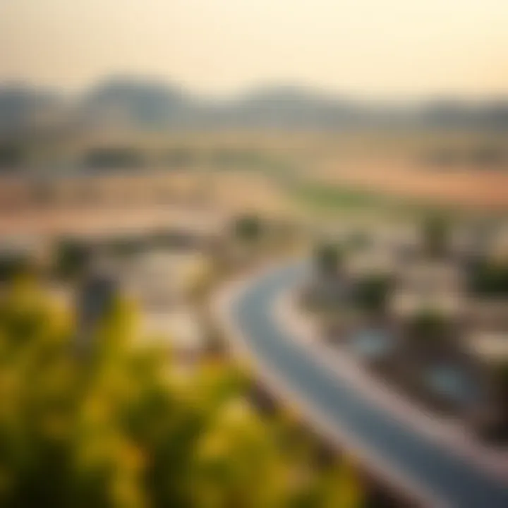 Community Landscape of اسكان زايد Majestic view of اسكان زايد community in Dubai