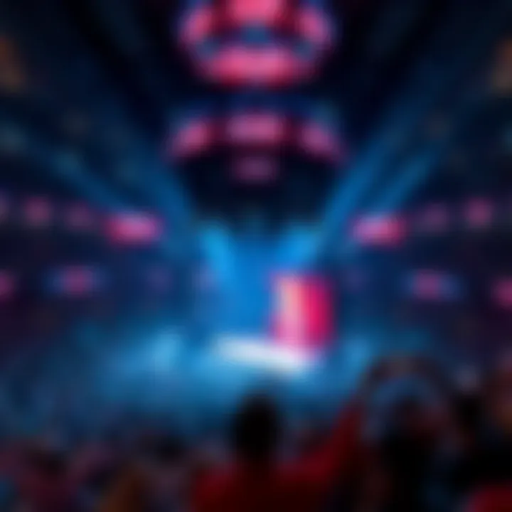 Dynamic Concert Experience at Coca Cola Arena Interior view during a concert at Coca Cola Arena