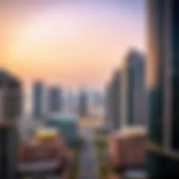 A panoramic view of Dubai's skyline showcasing modern architecture