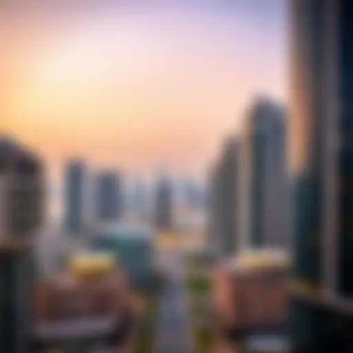 A panoramic view of Dubai's skyline showcasing modern architecture