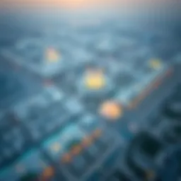 Aerial view of Dubai showcasing the Expo 2020 site