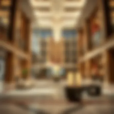 Luxurious lobby interior of Fortune Tower highlighting design elegance