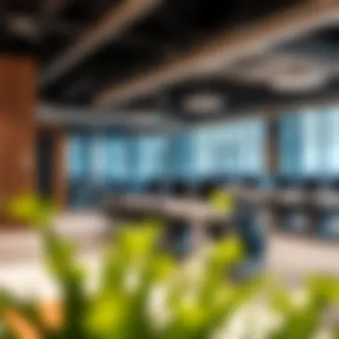 Interior workspace showcasing a collaborative environment