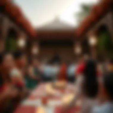 An elegant gathering showcasing cultural traditions in Dubai