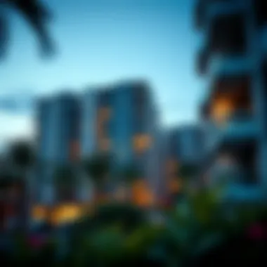 Modern apartments in مثلث قرية جميرا with vibrant surroundings