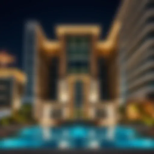 Architectural Elegance of Laya Heights Stunning architectural design of Laya Heights showcasing modern luxury