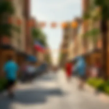 Vibrant community atmosphere around Laya Heights developments