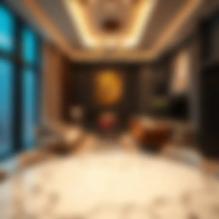 Luxurious interiors of a Laya Heights property reflecting contemporary style