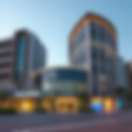 Exterior view of Lulu Center showcasing contemporary architecture