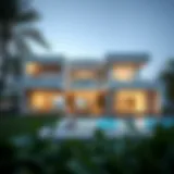 Stunning modern villa with a pool in Dubai