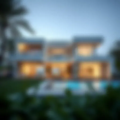 Stunning modern villa with a pool in Dubai