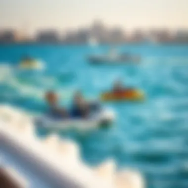 Visitors enjoying water sports in Dubai's pristine waters