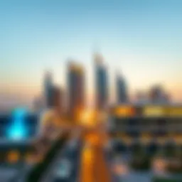 Luxurious skyline of Meydan showcasing modern architecture