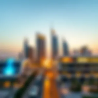 Luxurious skyline of Meydan showcasing modern architecture