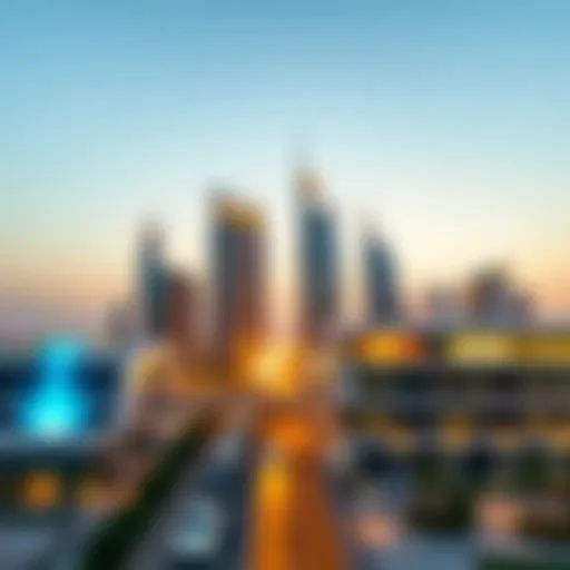 Luxurious skyline of Meydan showcasing modern architecture