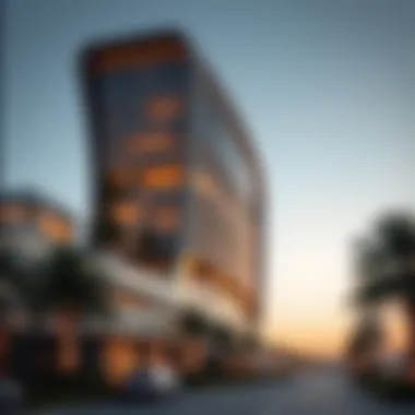 Architectural Marvel of مول العالم دبي Modern architecture highlighting the design of مول العالم دبي