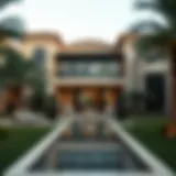 Luxurious oasis villa with stunning architecture