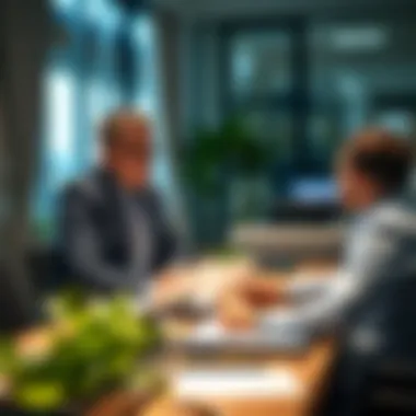 Collaborative Rental Strategies: Insights from Real Estate Experts Real estate agent discussing rental strategies with an investor