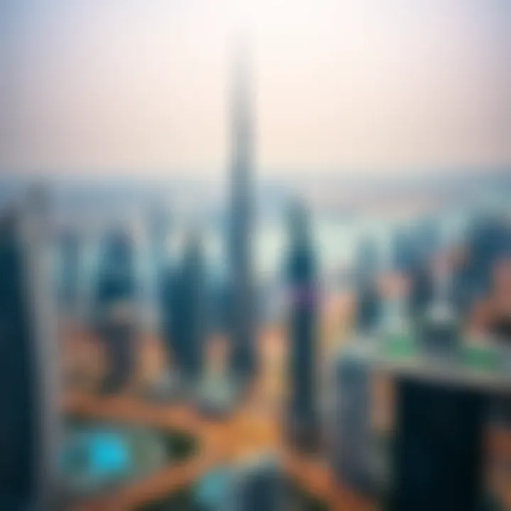 Dubai's Skyline: A Hub of Rental Opportunities Aerial view of Dubai's skyline showcasing luxury apartments
