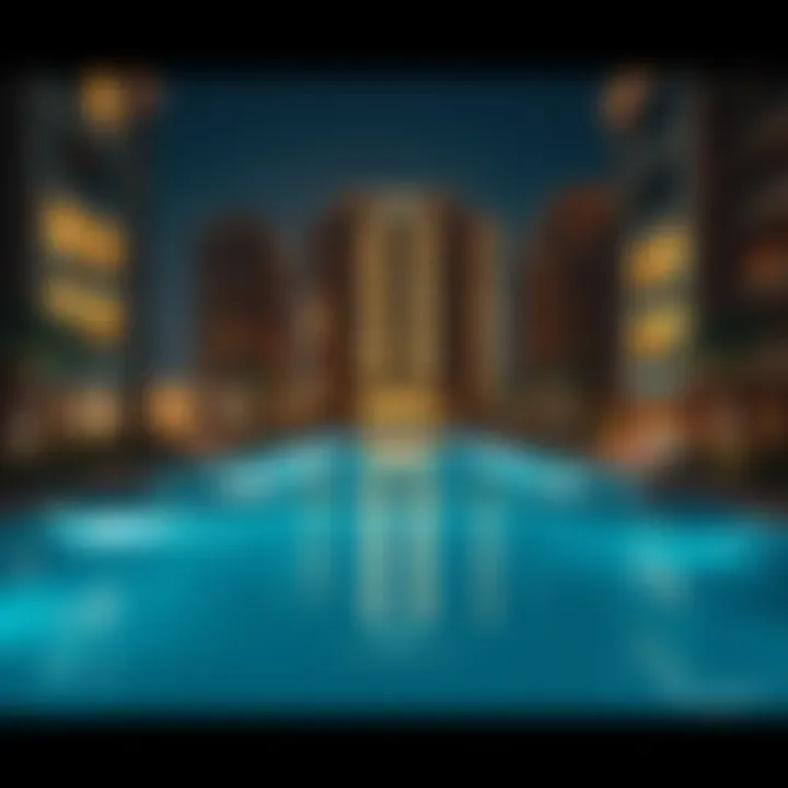 Luxury apartment complex in Dubai