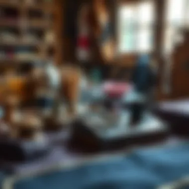 The Tools of Tailoring Artisanship Traditional tailoring tools displayed elegantly