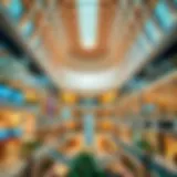 Stunning architectural design of a Dubai shopping mall