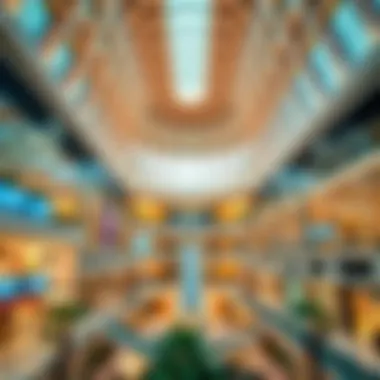 Stunning architectural design of a Dubai shopping mall