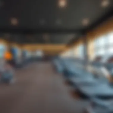 Modern amenities of a fitness center in Damac Hills community