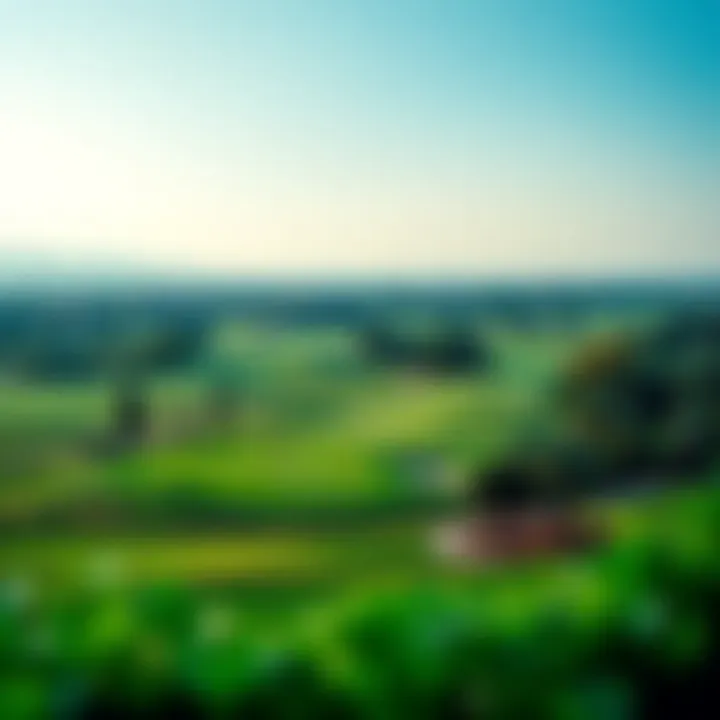 Scenic golf course within Damac Hills community