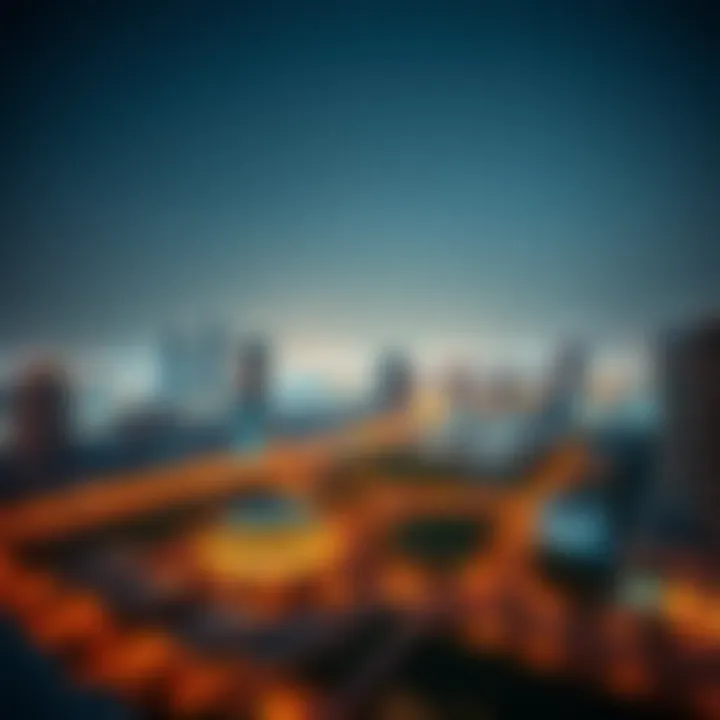 Panoramic view of Jumeirah and its surroundings emphasizing property investment potential