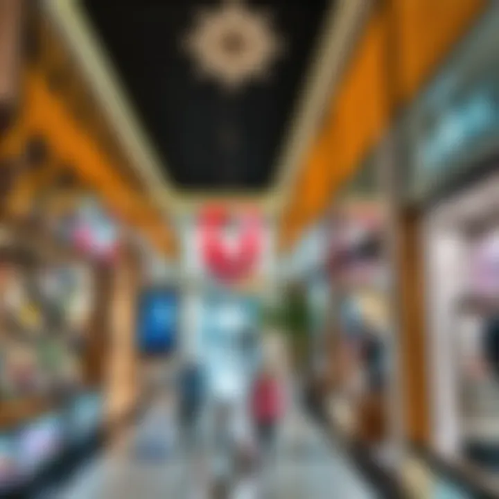 Vibrant retail spaces inside Jumeirah Mall highlighting diverse shopping options