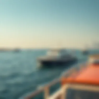 An infographic displaying ferry routes across Dubai