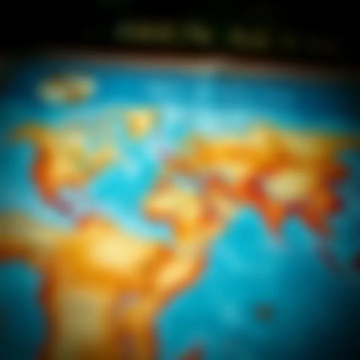 A detailed map highlighting Ibn Batuta's extensive travels across continents