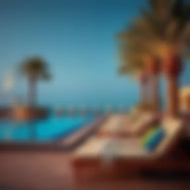 Stunning pool view at a Fujairah resort