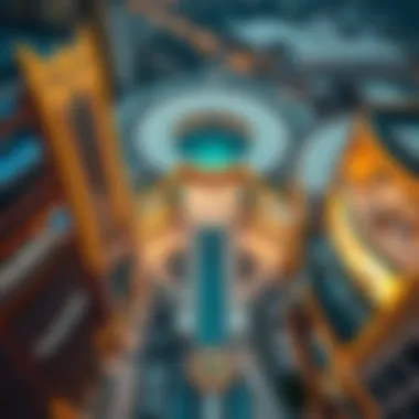 Aerial view showcasing the grandeur of the Dubai Mall