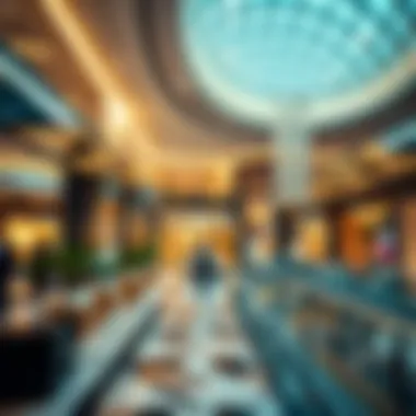 Interior design highlighting the luxurious shopping experience