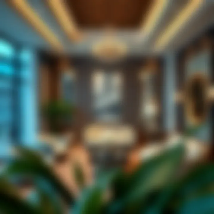 Elegant Villa Interior in Sharjah Al Ghubaiba Luxurious villa interior featuring elegant furnishings and decor