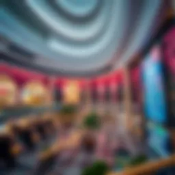 Stunning architectural design of Wafi Mall Cinema