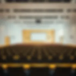 Interior view of a modern lecture hall at كلية المدينة الجامعية