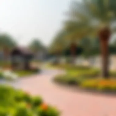 A serene community park in Dubai, illustrating the lifestyle and amenities available.