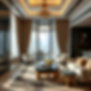 A luxurious interior of a Dubai apartment reflecting opulence and comfort.