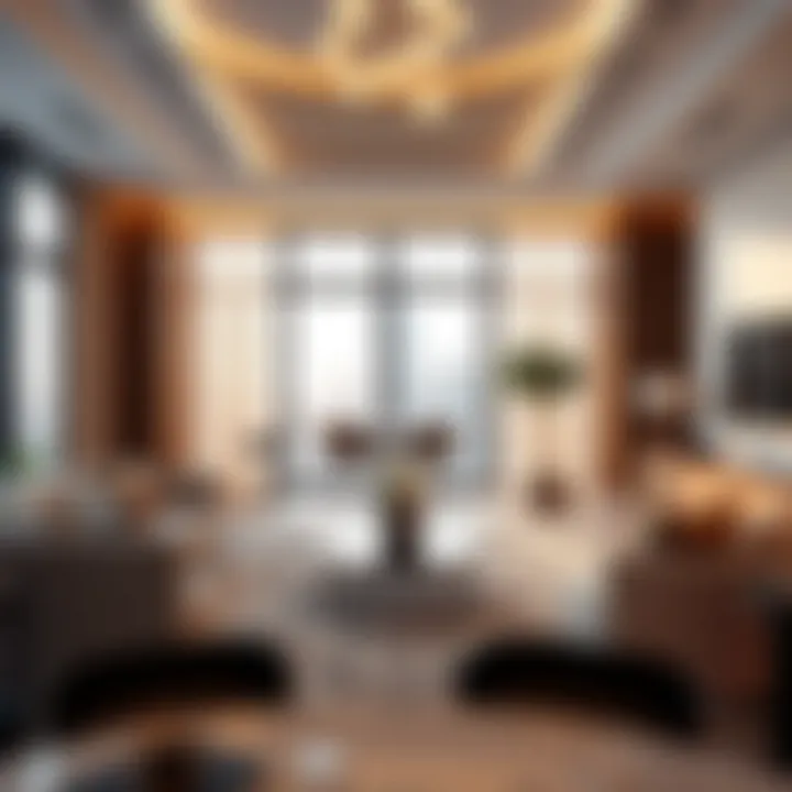 Luxurious interiors of a residential unit in Icon Bay