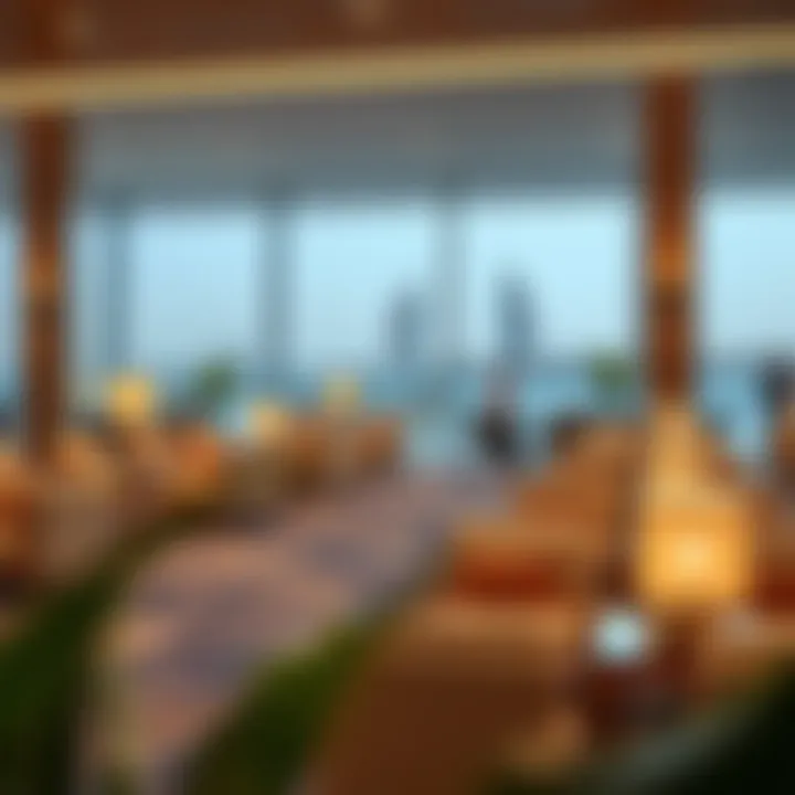 Relaxation zone in Dubai airport lounge with soothing ambiance