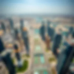 A stunning aerial view of Dubai's skyline showcasing modern architecture