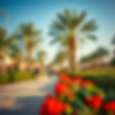 A vibrant community park illustrating the lifestyle in Dubai