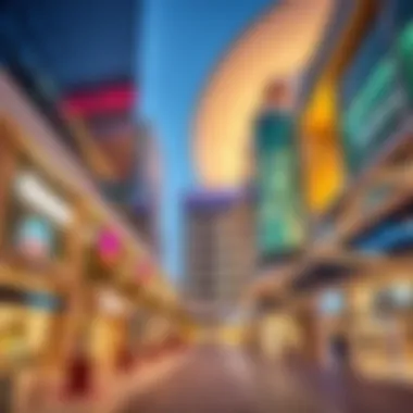 Modern Architecture of Karama Centre A stunning view of the Karama Centre showcasing its modern architecture and vibrant environment.