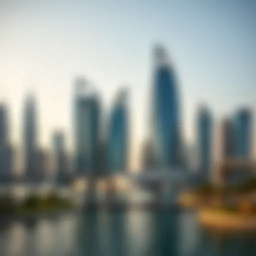 Stunning view of Lakeshore JLT skyscrapers