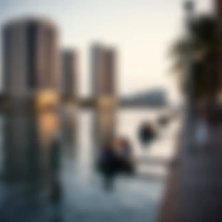 Serene waterfront at Lakeshore community